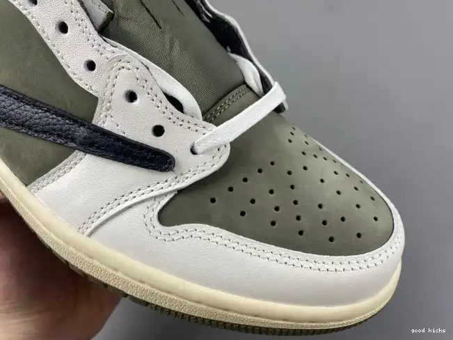 OLIVE SCOTT OG LOW JORDAN 1 AIR TRAVIS X DM7866-200 MEDIUM 0405
